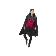 Elégant costume de vampire avec cape pour homme (M)