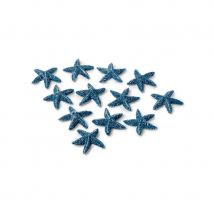 Etoiles de mer bleues autocollante de 2cm, par 12