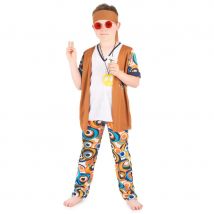 Ensemble hippie motifs années 60 pour enfant (4/6 ans)