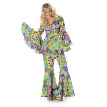 Ensemble motifs fleuris hippie pour femme (L)