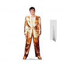 Elvis Presley en costume doré, taille réelle