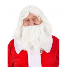 Ensemble perruque et barbe blanche père Noel