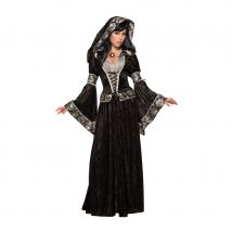 Elégante robe de sorcière médiévale (S)