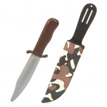 Faux couteau de l'armée avec étui camouflage
