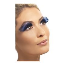 faux cils long bleu