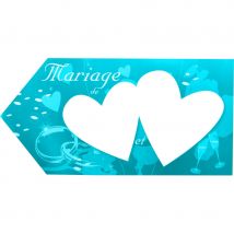 Fleche d'indication mariage turquoise (TURQUOISE)