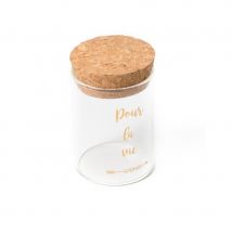 Fiole en verre de mariage 4,5 x 6cm