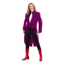 Frac gabardine bordeaux pour femme (M)