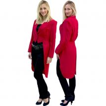 Frac gabardine rouge pour femme (M)
