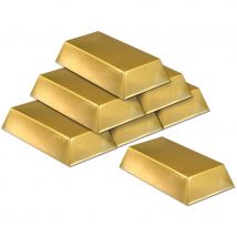 Faux lingots d'or en plastique creux (Or)