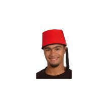Fez rouge en feutrine