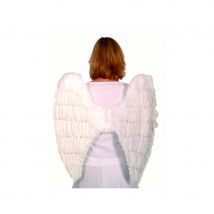 Grandes ailes d'ange en plumes blanches (blanche)