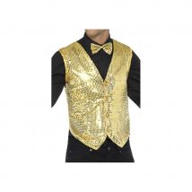 Gilet à sequins doré (S)