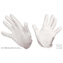 Gants blancs en coton de qualité supérieure (BLANC)