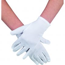 Gants blancs en polyester (BLANC)