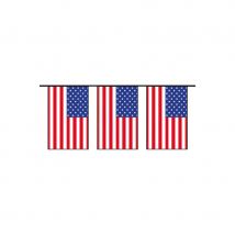 Guirlande drapeau américain en plastique (Amérique)