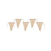 Guirlande de fanions en toile de jute, 3m