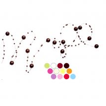Guirlande de perles couleur anis (CHOCOLAT)