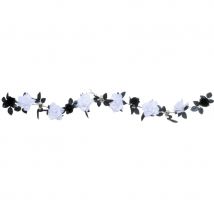 Guirlande de roses blanches lumineuses