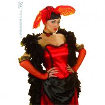 Gants de saloon en résille. Rouge (ROUGE)