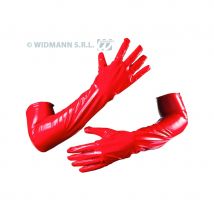 Gants en vinyle rouge (rouge)