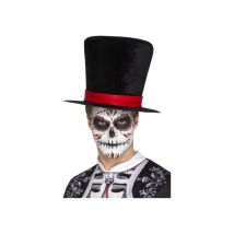 Grand haut de forme noir jour des morts (Noir)