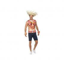 Gilet Hawaien imprimé pour homme (L)