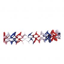 Guirlande iris bleu/blanc/rouge de 3m (France)
