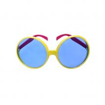 Grandes lunettes disco fun jaunes