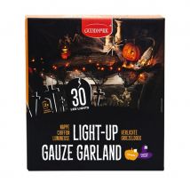Guirlande LED lumineuse orange pour intérieur