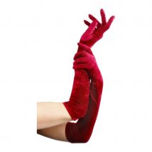 gants longs rouge (rouge)