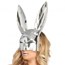 Grand masque de lapin chromé