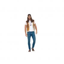 Gilet marron hippie pour adulte (S/M)