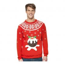 Gros pull de noel, thème gateau et lumière (M)