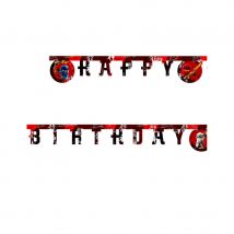Guirlande Rouge Lego Ninjago Happy Birthday 2m