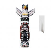 Grand totem Indien en carton plat