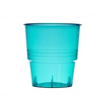 Gobelets turquoises transparents de 25 cl (X10)