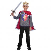 Haut, cape et couronne de roi pour enfant (5/7 ans)