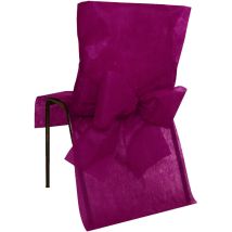 Housses de chaise non tissé noeud bordeaux (Bordeaux)