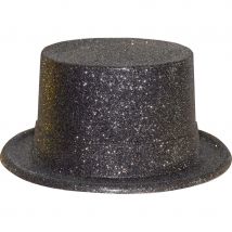 Haut de forme avec paillettes noir (NOIR)