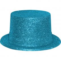 Haut de forme avec paillettes turquoise (TURQUOISE)