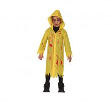 Imperméable jaune tâché de sang, pour enfant (7/9 ans)