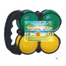 Jeu de 4 boules pétanque plastique et cochonnet