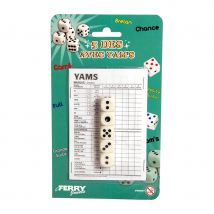 Jeu de 5 dés avec yams