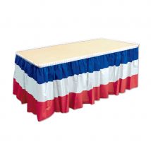Jupe de table drapeau Français bleu blanc rouge