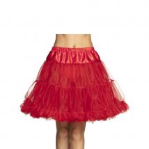 Jupon en voile rouge mi-long pour adulte (Taille unique)