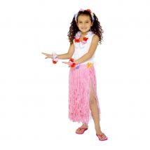 jupe hawaïenne enfant rose (UNIQUE)