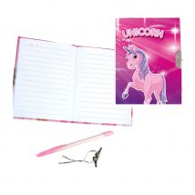 Journal intime licorne rose
