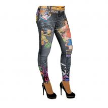 Jeggings kitch et coloré (s/m)