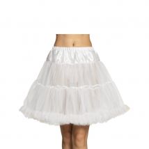 Jupon mi-long en voile blanc pour adulte (Taille unique)